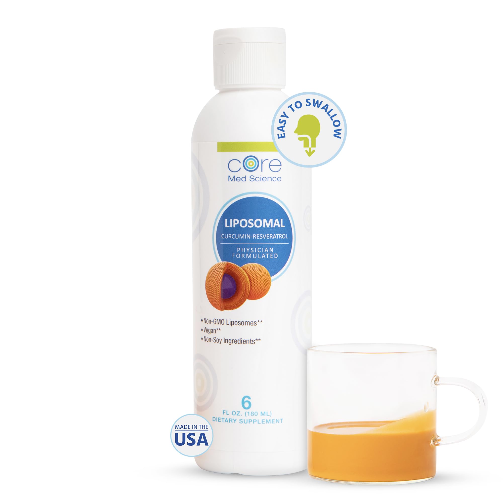 Foto 2 pulgar | Suplemento Core Med Science: Curcumina Liposomal Y Resveratrol - Venta Internacional.