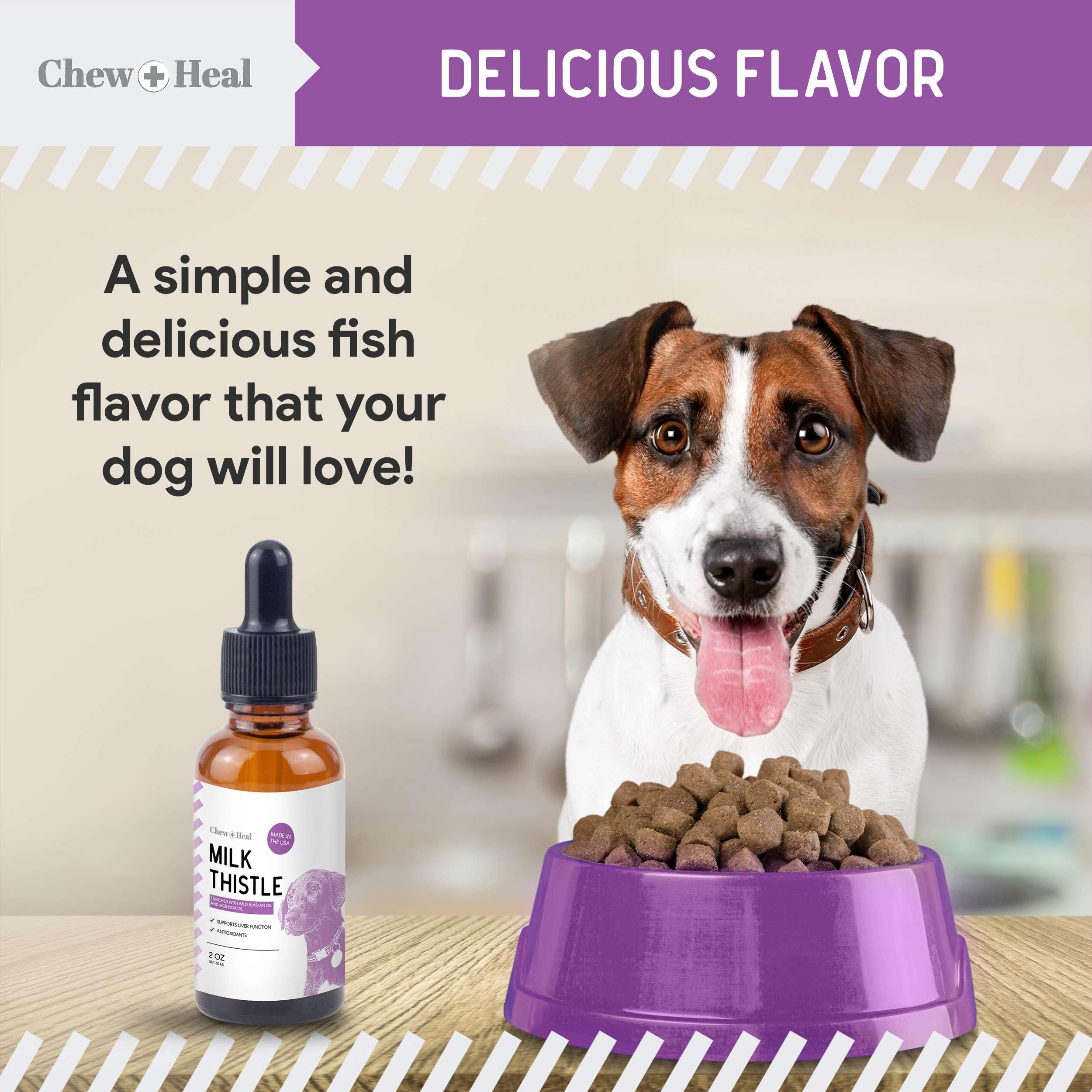 Foto 6 pulgar | Suplemento Chew + Heal Milk Thistle  60 Ml  Para Ayudar Al Hígado De Los Perros - Venta Internacional.