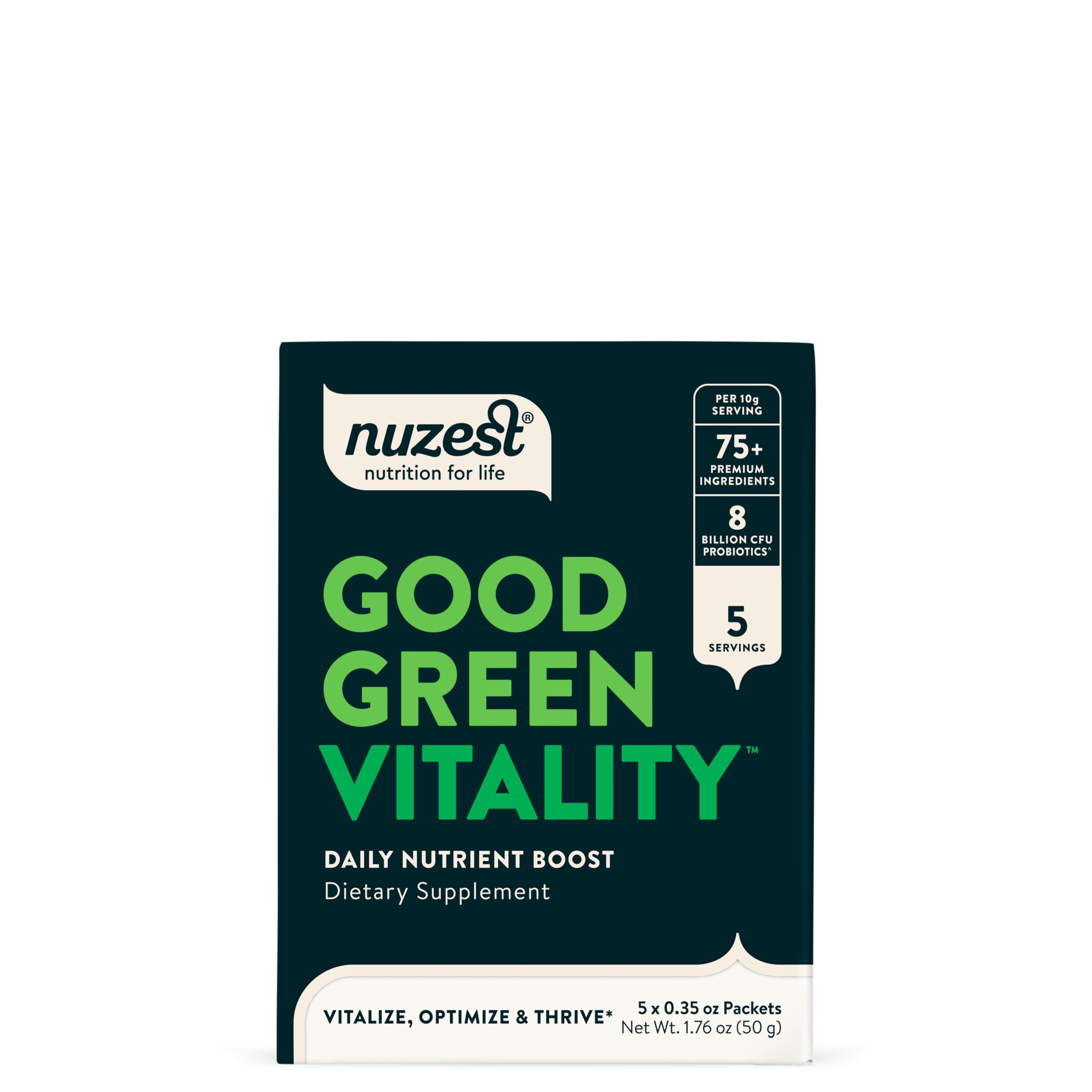 Foto 1 | Suplemento Nuzest Good Green Vitality Powder  10 G (paquete De 5) - Venta Internacional.
