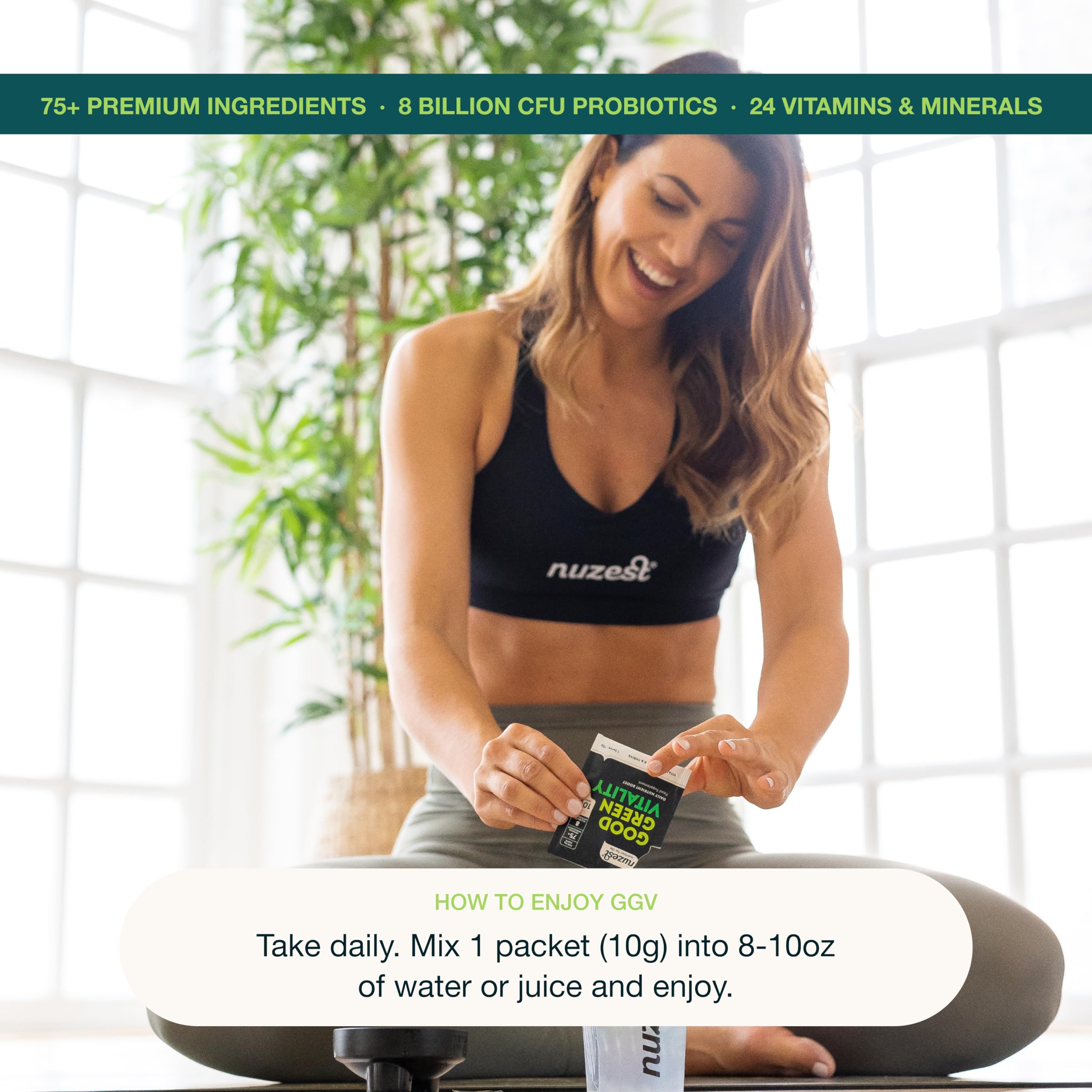 Foto 4 | Suplemento Nuzest Good Green Vitality Powder  10 G (paquete De 5) - Venta Internacional.