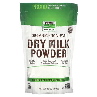 Foto 1 | Leche En Polvo Orgánica Sin Grasa Now Foods 350 Ml Ee. Uu. - Venta Internacional.