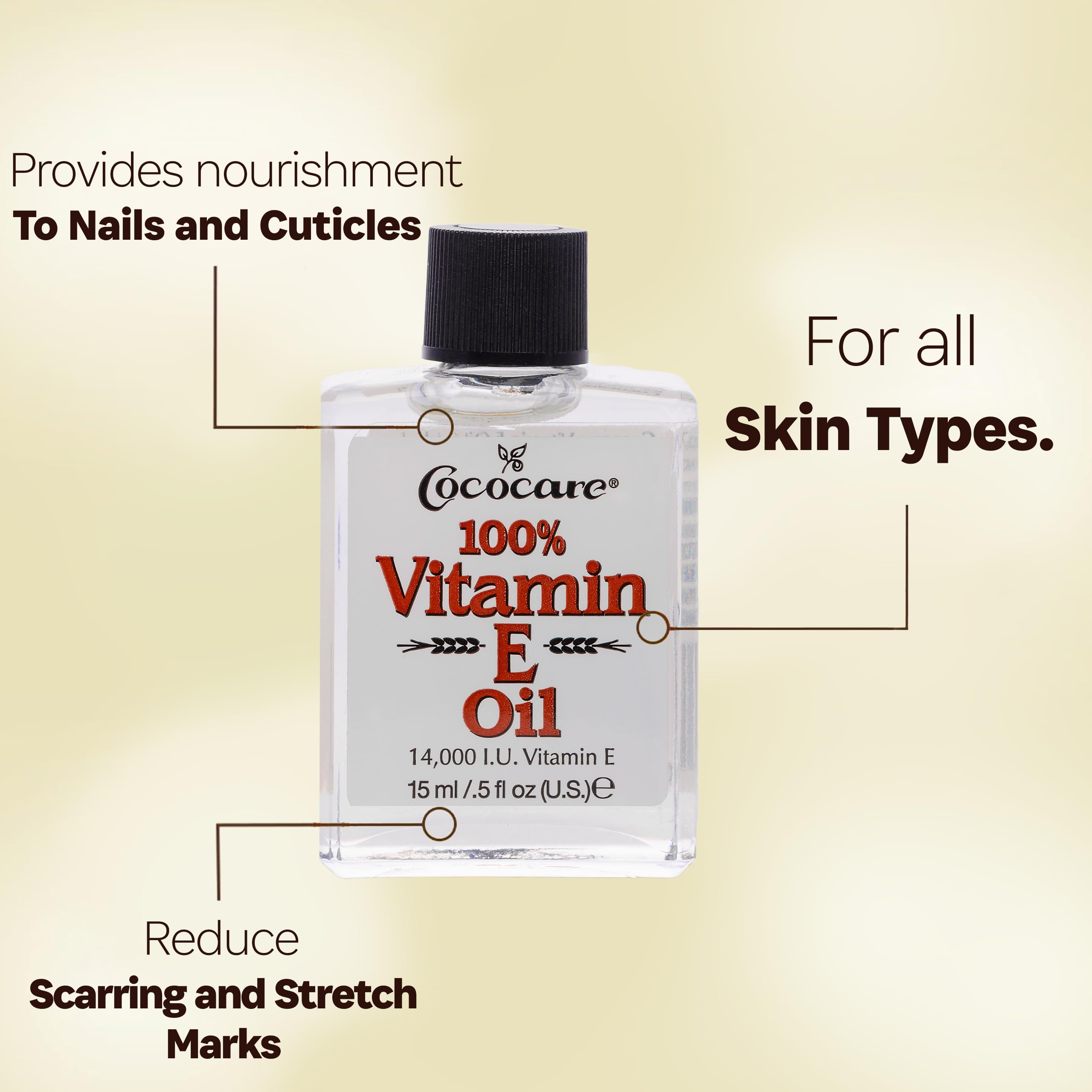 Foto 4 pulgar | Aceite De Vitamina E Cococare 14000 I.u. Hidratante Para La Piel De 15 Ml - Venta Internacional.