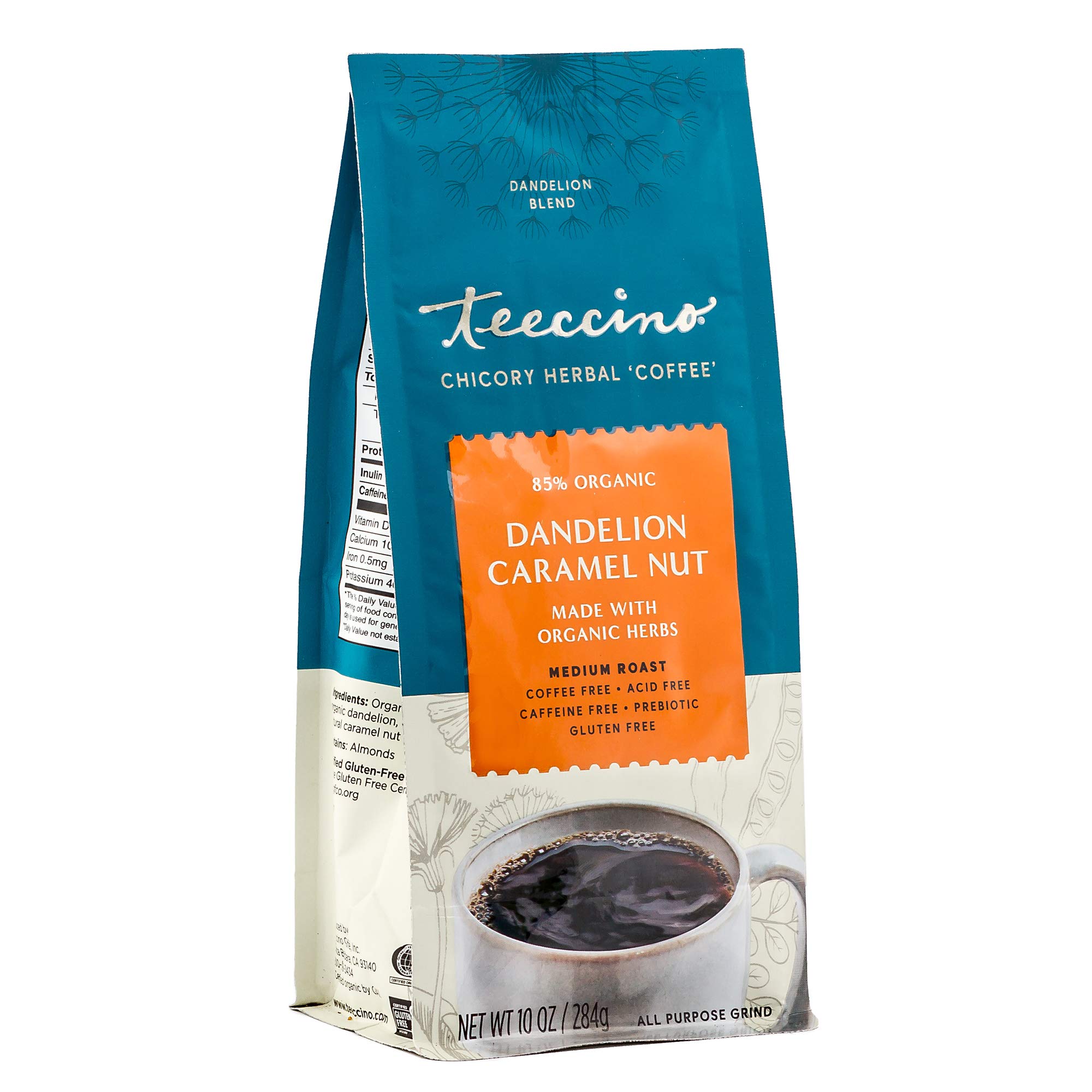 Foto 1 | Café De Hierbas Teeccino Con Caramelo Y Diente De León  300 Ml  Tostado Medio - Venta Internacional.