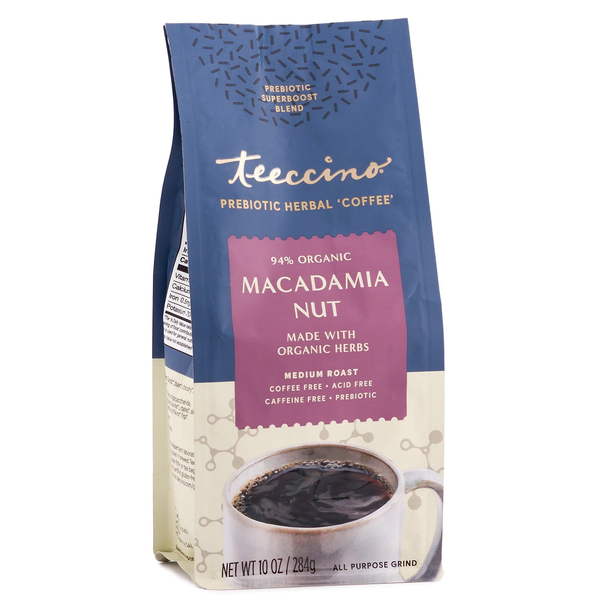 Foto 2 pulgar | Prebiótico Coffee Alternative Teeccino Con Nueces De Macadamia  300 Ml - Venta Internacional.