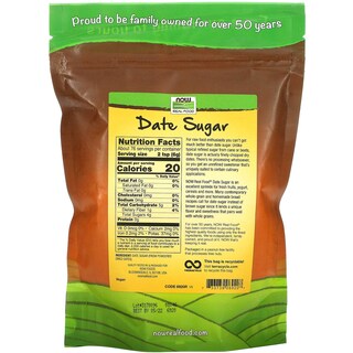 Foto 2 | Azúcar De Dátil Food Now Foods 454 G - Venta Internacional.