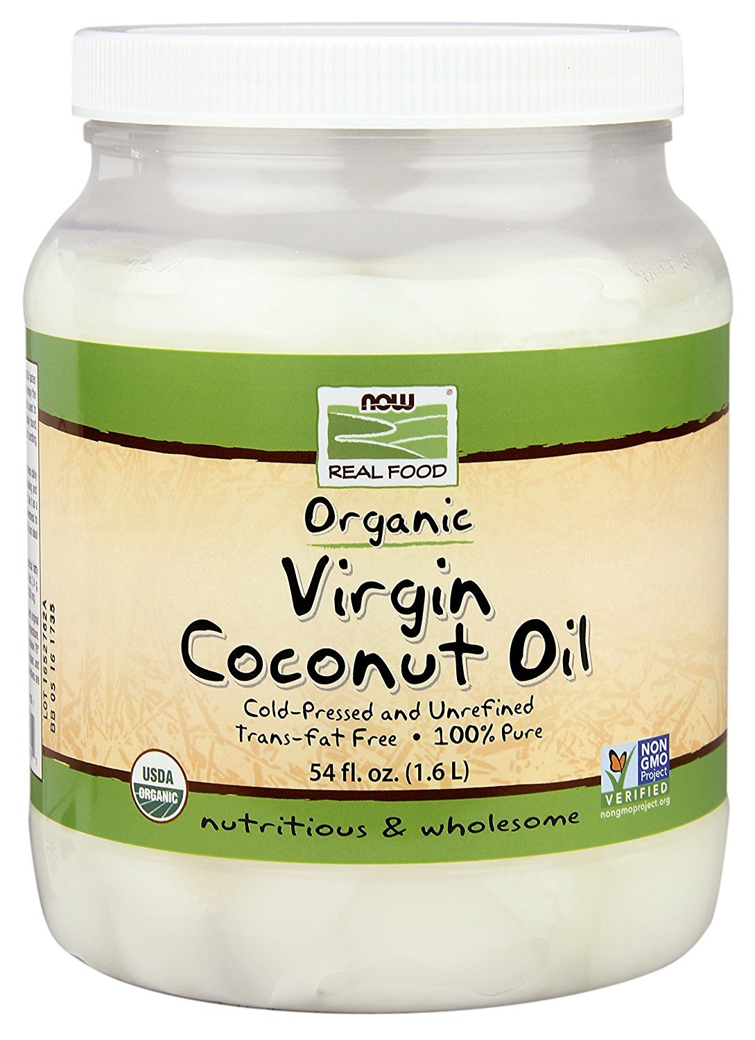 Foto 2 pulgar | Aceite De Cocina Now Foods De Coco Virgen Orgánico Certificado 1.6 L - Venta Internacional.