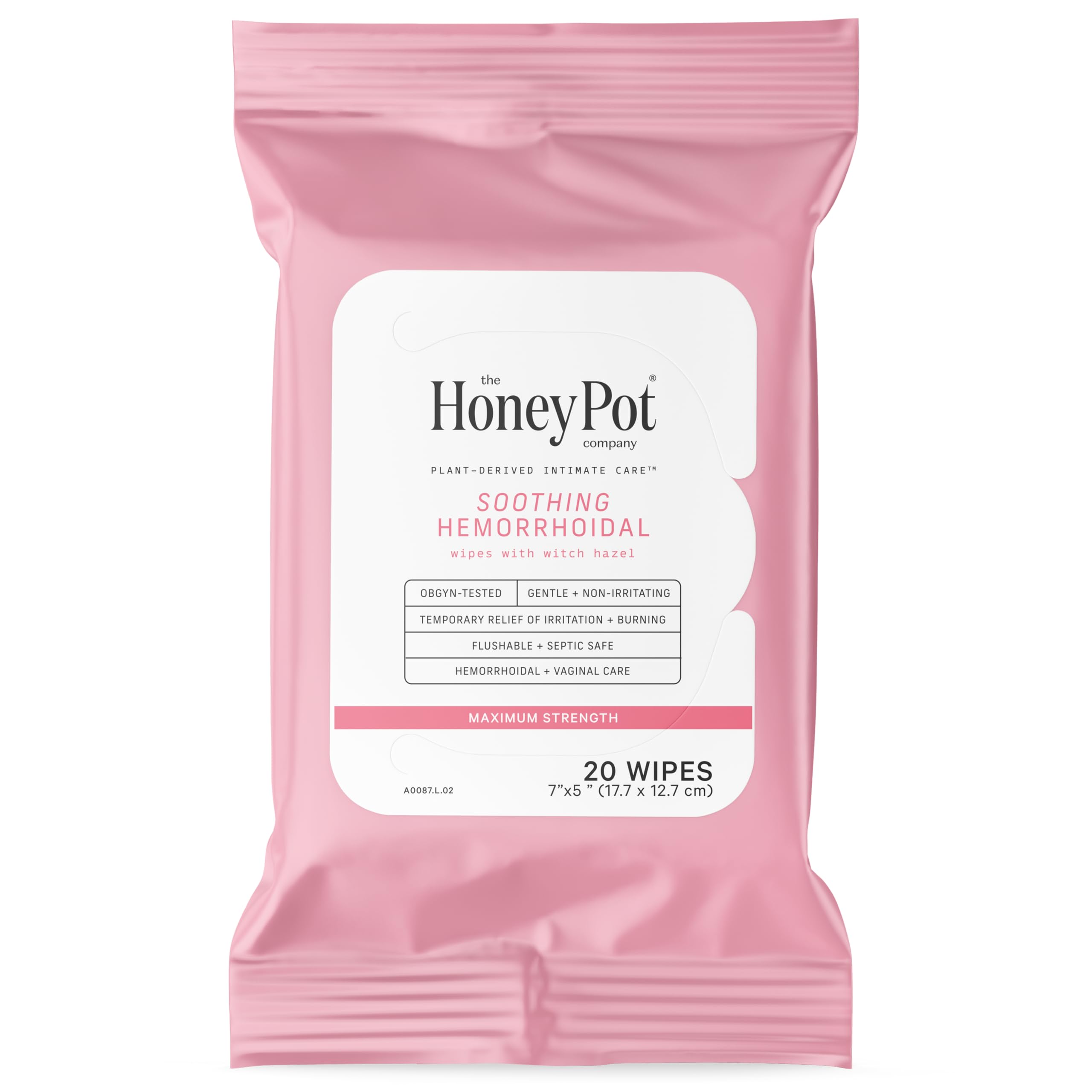 Foto 1 | Toallitas Femeninas Y Para Hemorroides The Honey Pot Company  20 Unidades - Venta Internacional.