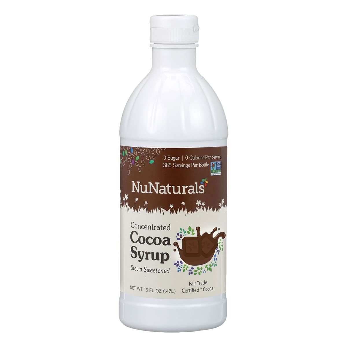 Foto 2 pulgar | Sirope De Stevia Nunaturals Sabor Chocolate 473 Ml Sin Azúcar - Venta Internacional.