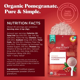 Foto 3 | Polvo De Granada Navitas Organics 225 Ml Orgánico Sin Ogm - Venta Internacional.
