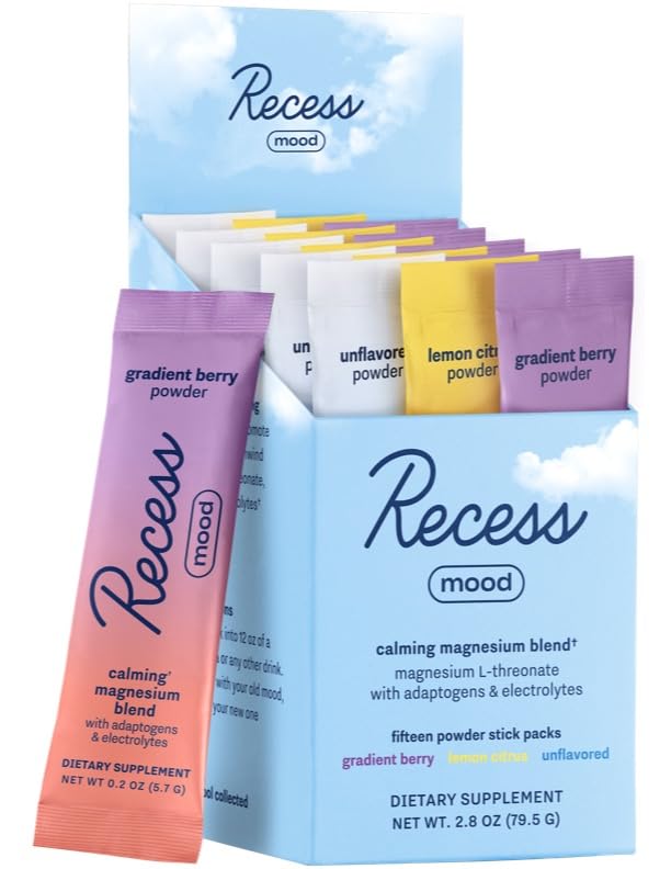 Foto 2 pulgar | Pack De Muestras Drink Mix Powder Recess Mood De 15 Unidades Con Magnesio - Venta Internacional.
