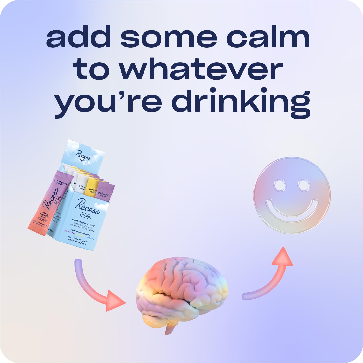 Foto 6 pulgar | Pack De Muestras Drink Mix Powder Recess Mood De 15 Unidades Con Magnesio - Venta Internacional.