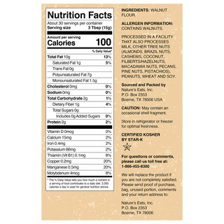 Foto 2 | Harina De Nueces Nature's Eats Finamente Molida 454 G - Venta Internacional.