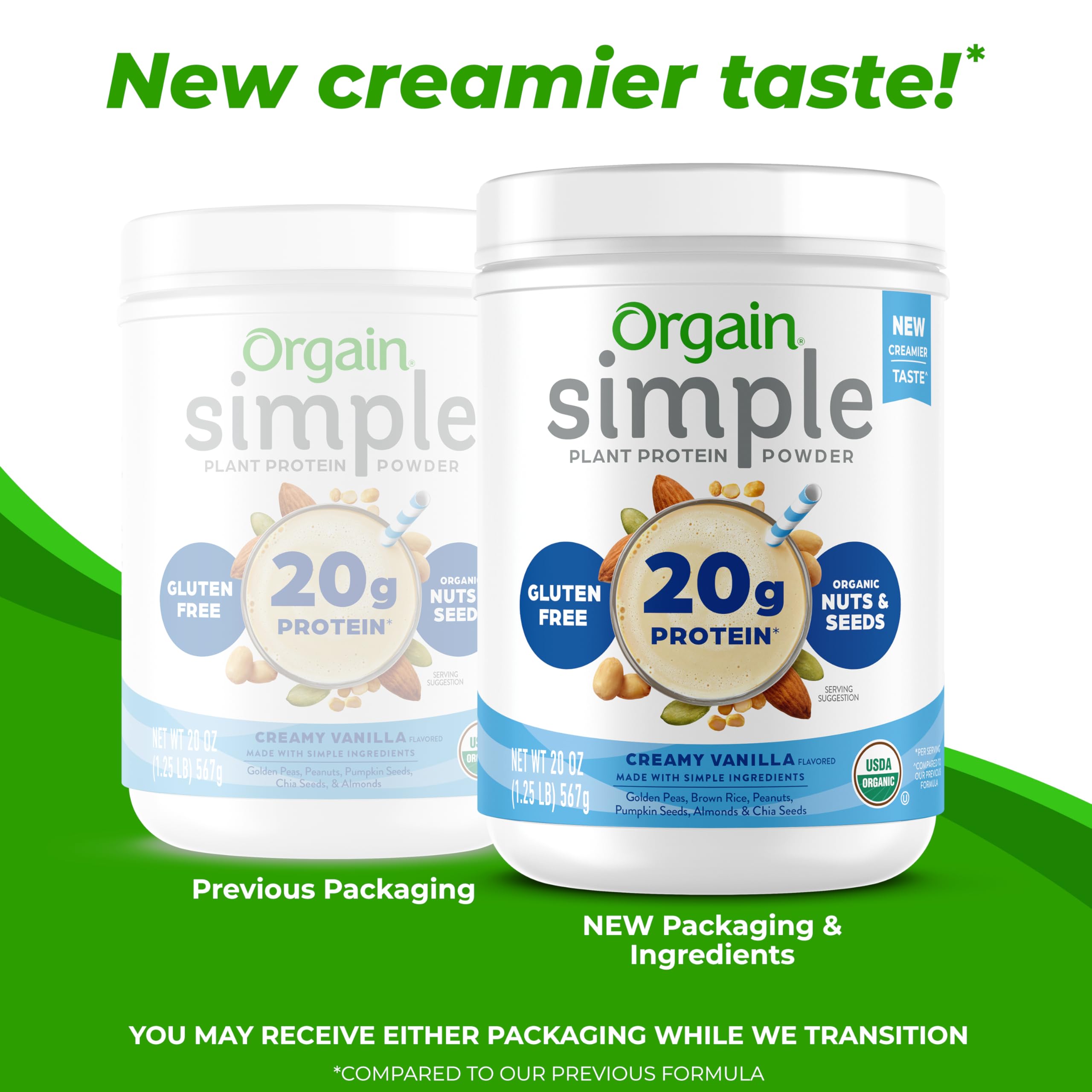 Foto 4 pulgar | Proteína En Polvo Orgain Orgain Organic Simple Vegan Vainilla 567g - Venta Internacional.