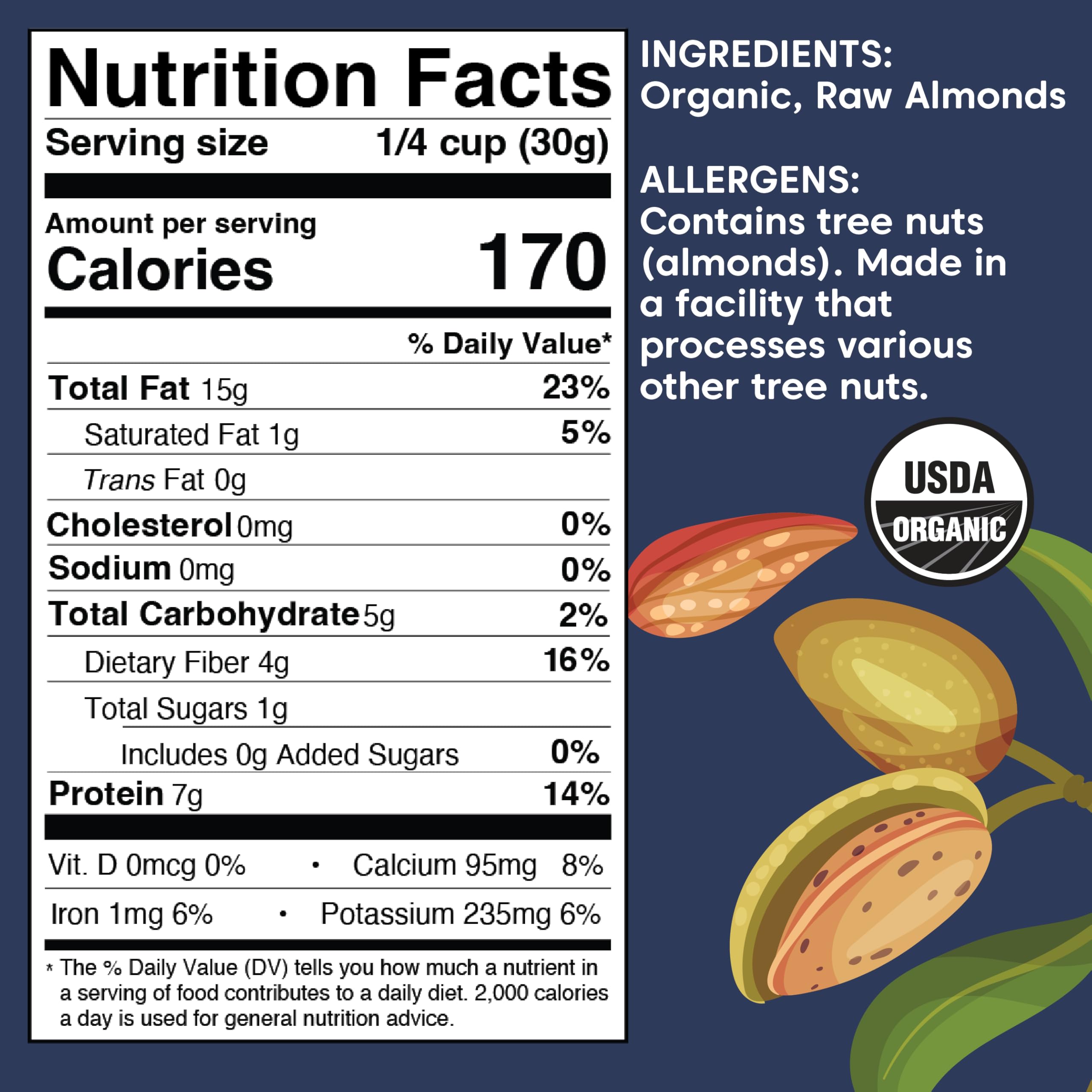 Foto 3 pulgar | Almonds Wilderness Poets  Sin Pasteurizar  Sin Pasteurizar  Orgánico  250 Ml - Venta Internacional.