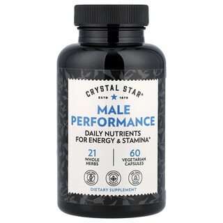 Foto 1 | Suplemento Crystal Star Male Performance 60 Cápsulas Vegetarianas - Venta Internacional.
