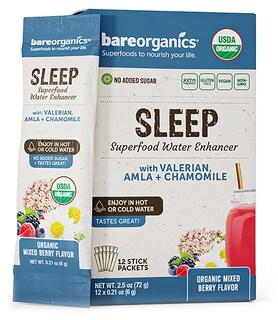 Foto 1 | Superalimento Para Dormir Para Llevar Bareorganics Potenciador De Agua 12 X 12 - Venta Internacional.