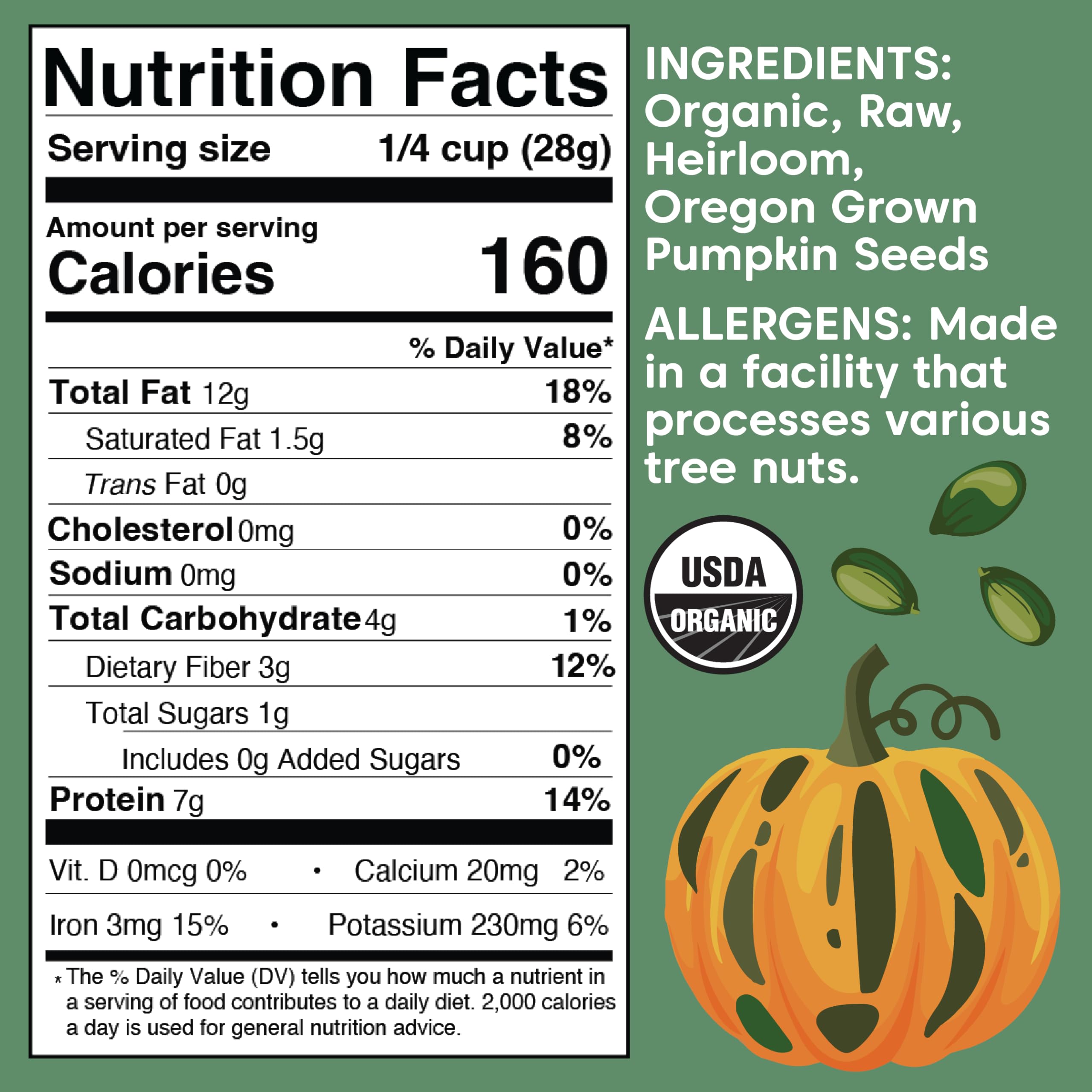 Foto 5 pulgar | Semillas De Calabaza Wilderness Poets Oregon Organic Heirloom 250 Ml - Venta Internacional.