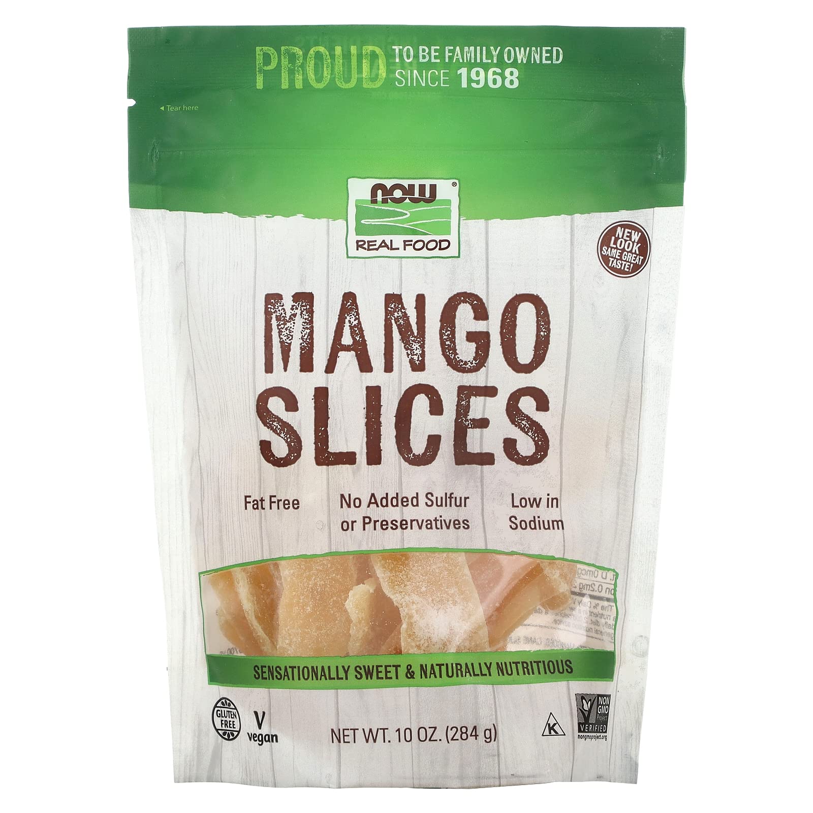 Foto 1 | Mango Slices Now Foods Sin Grasa Y Bajo Contenido De Sodio  300 Ml - Venta Internacional.