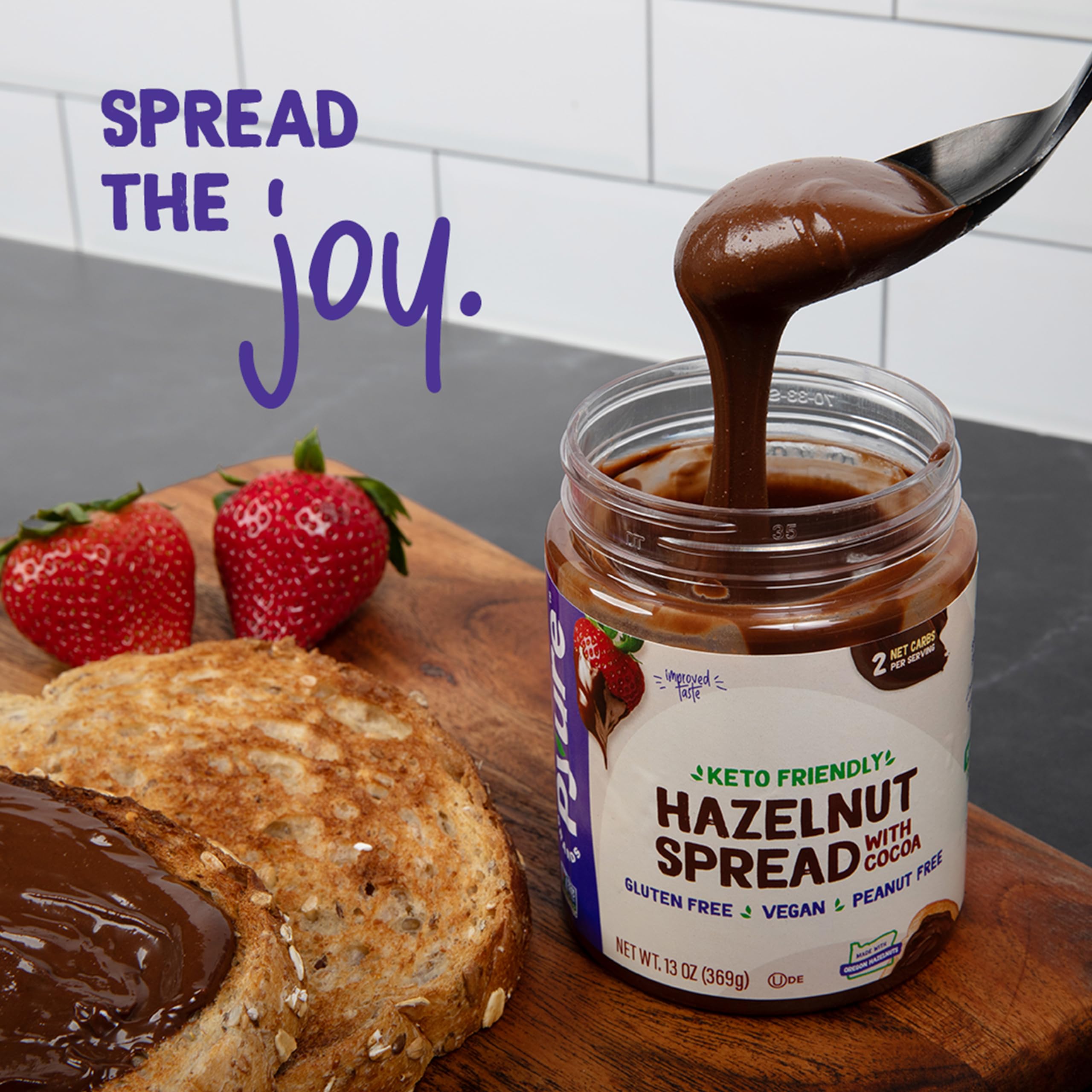Foto 6 | Spread Pyure Keto Avellannut Chocolate  384 Ml  Sin Azúcar  Vegano - Venta Internacional.