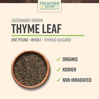 Foto 2 | Seasoning Frontier Co-op Thyme Leaf Organic 454 G - Venta Internacional.