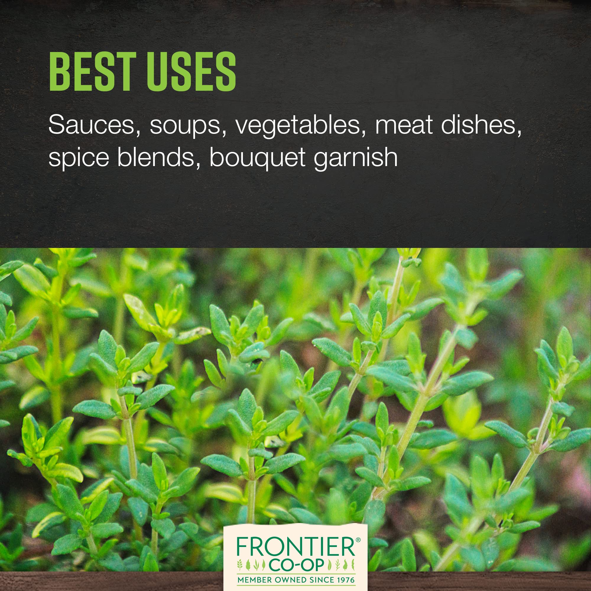 Foto 5 pulgar | Seasoning Frontier Co-op Thyme Leaf Organic 454 G - Venta Internacional.