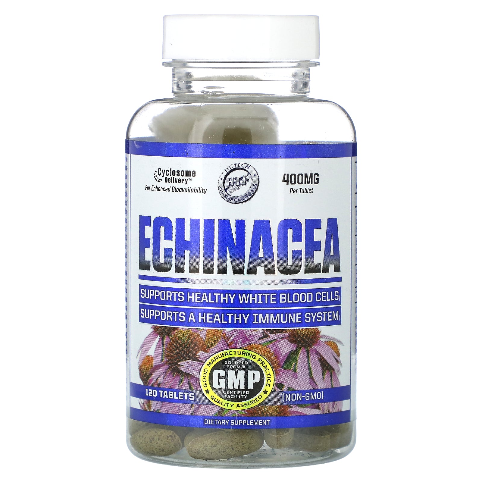 Foto 2 pulgar | Suplemento Hi Tech Pharmaceuticals Echinacea 400 Mg 120 Comprimidos - Venta Internacional.