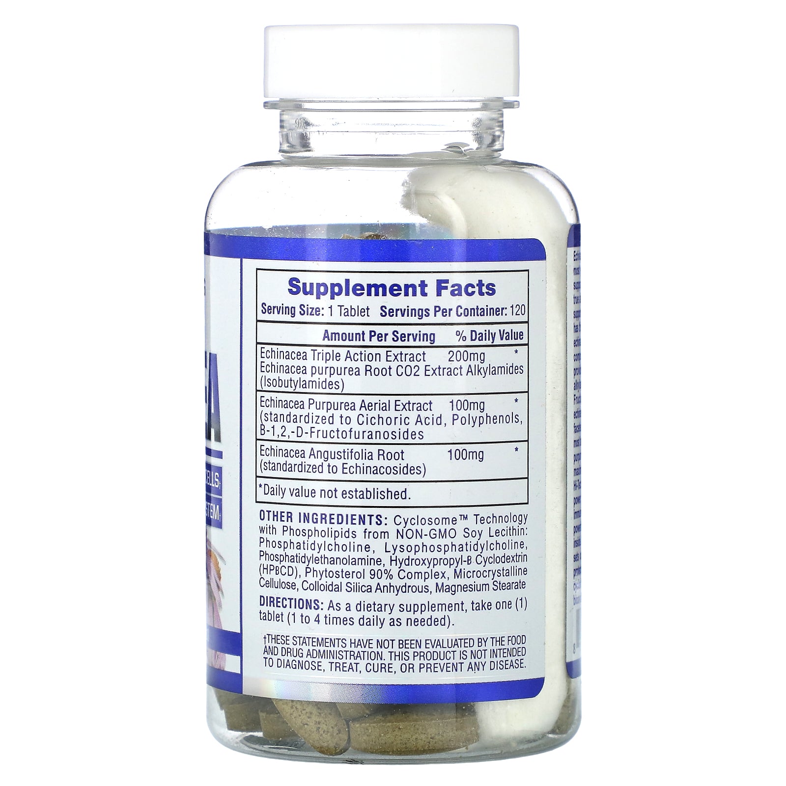 Foto 3 pulgar | Suplemento Hi Tech Pharmaceuticals Echinacea 400 Mg 120 Comprimidos - Venta Internacional.