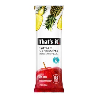 Foto 2 | Bar De Frutas Eso Es Todo. Apple + Pineapple 100% Natural (paquete De 12) - Venta Internacional.