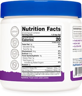 Foto 5 | Batata Morada En Polvo Nutricost 240 Ml Sin Gluten Vegana - Venta Internacional.