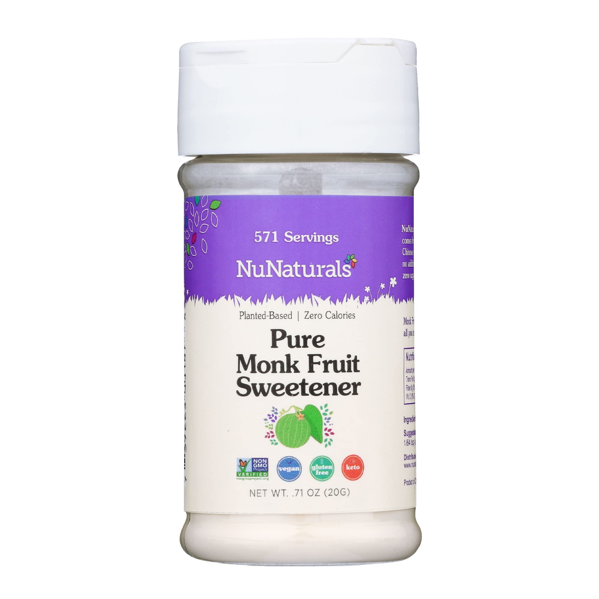 Foto 2 pulgar | Edulcorante En Polvo A Base De Plantas Monk Fruit  20 Ml Nunaturals - Venta Internacional.