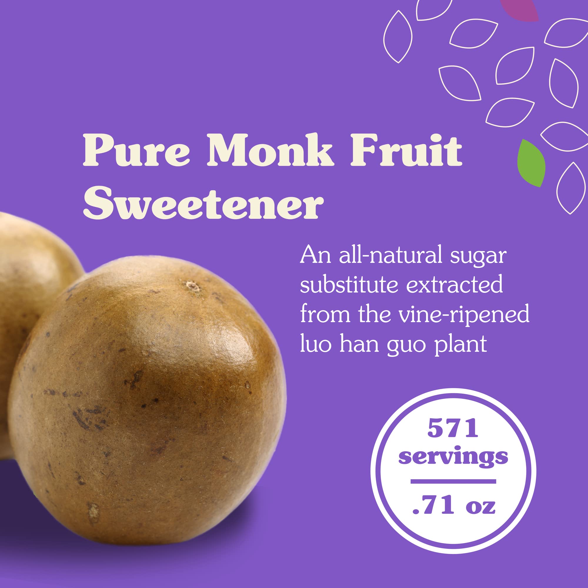 Foto 3 pulgar | Edulcorante En Polvo A Base De Plantas Monk Fruit  20 Ml Nunaturals - Venta Internacional.