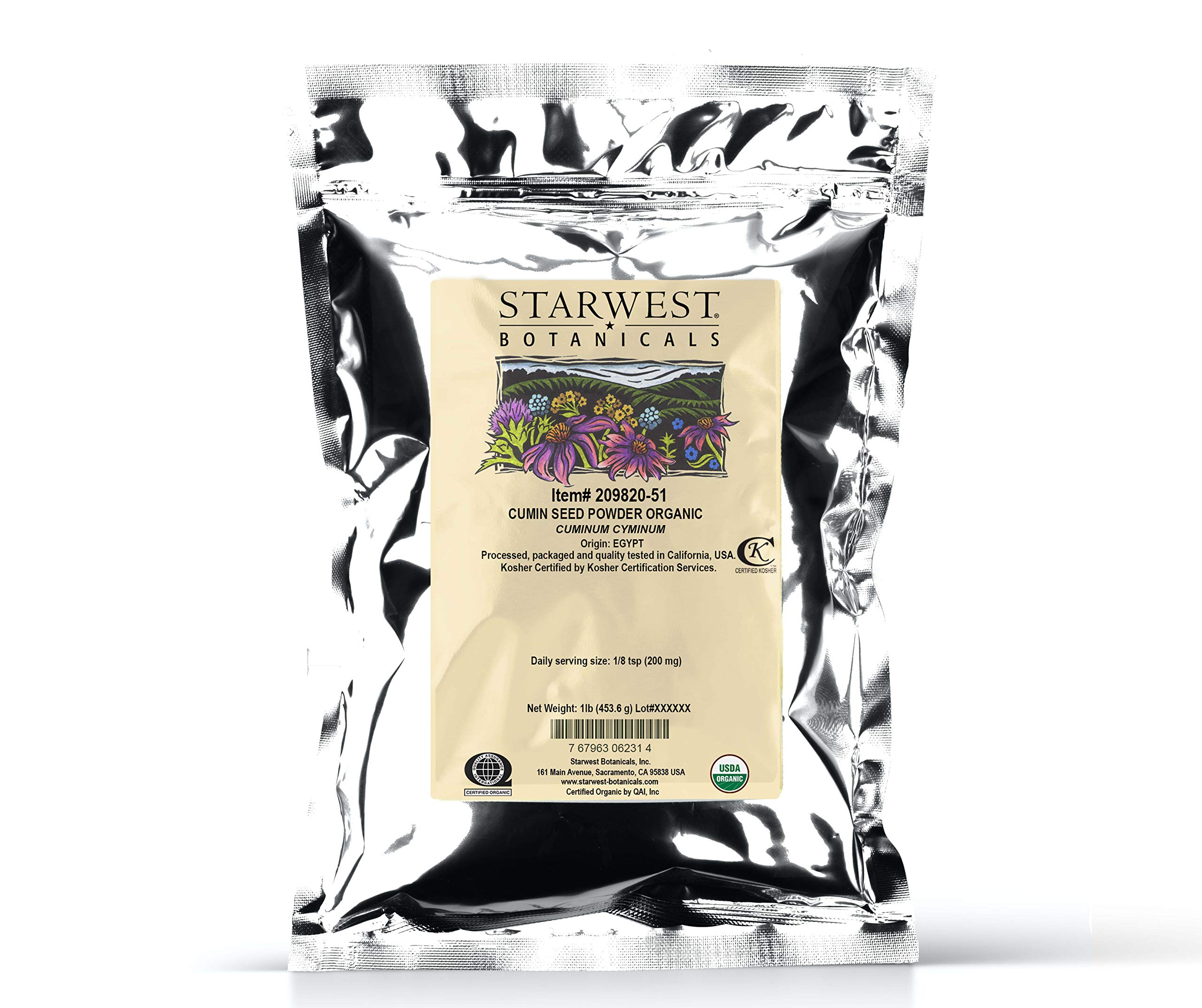 Foto 2 pulgar | Semillas De Comino Molidas En Polvo Starwest Botanicals  454 G  Orgánicas - Venta Internacional.