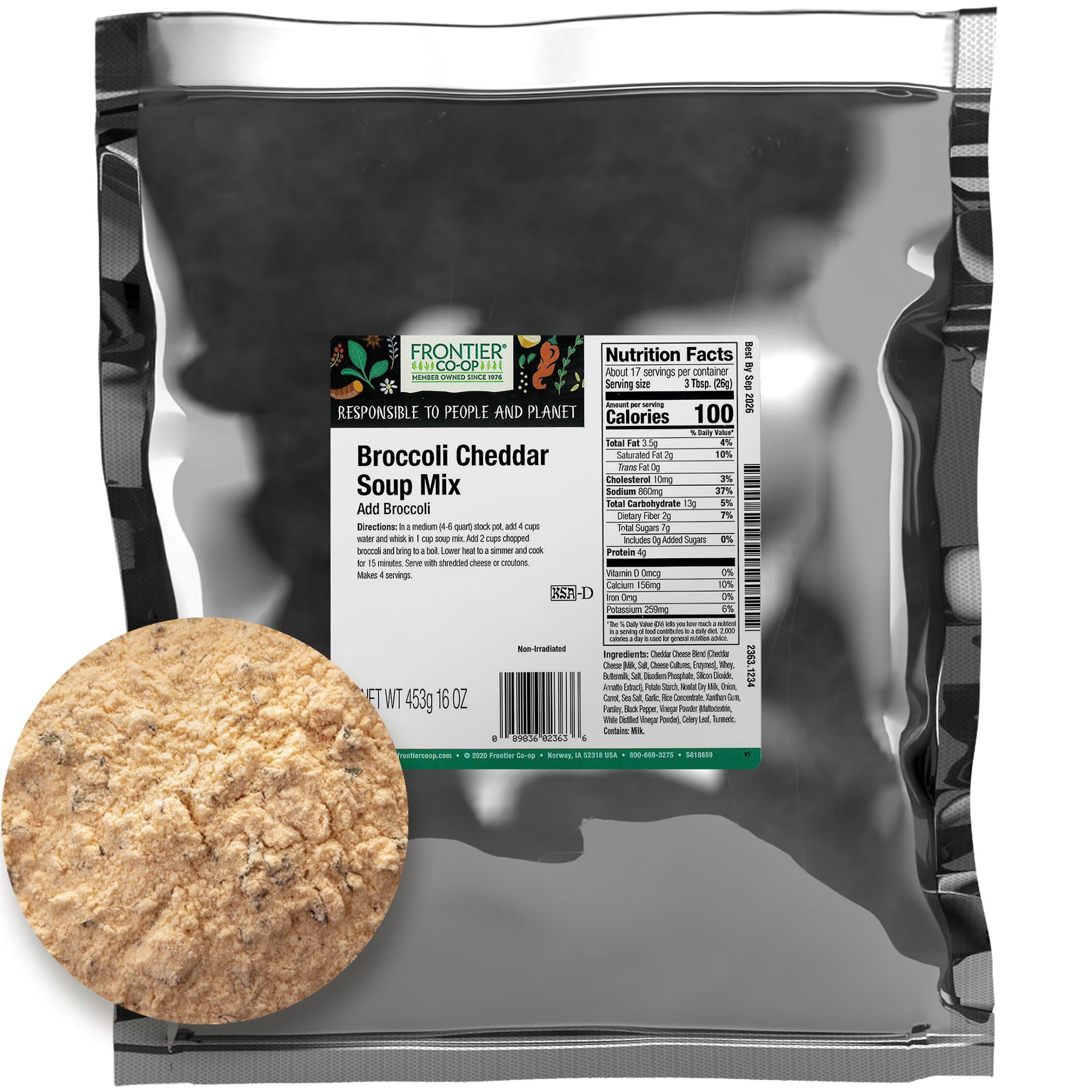 Foto 2 pulgar | Mezcla Para Sopa Frontier Broccoli Cheddar 473 Ml - Venta Internacional.