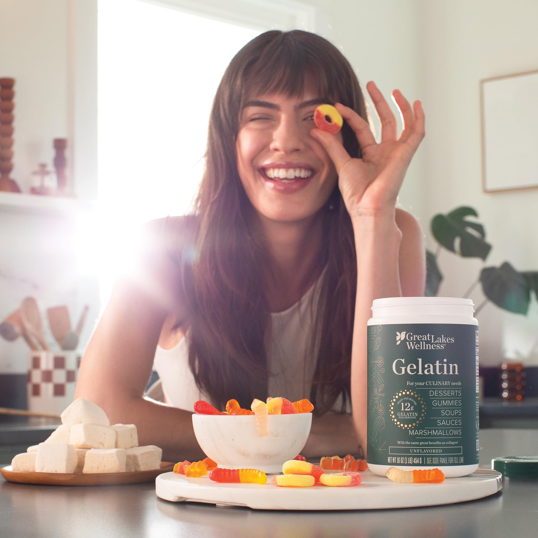 Foto 4 pulgar | Gelatina De Res En Polvo Great Lakes Wellness 473 Ml Para Uso Culinario - Venta Internacional.