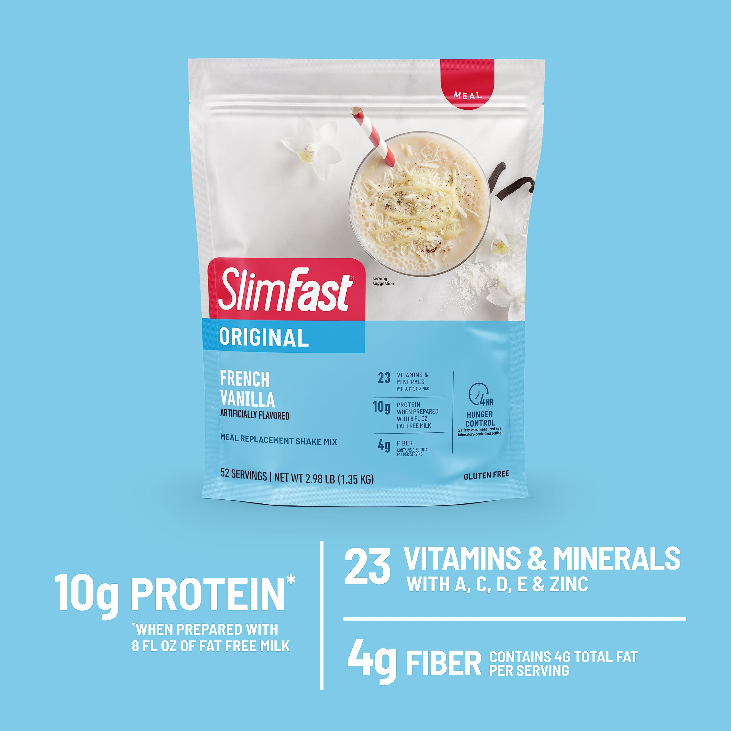 Foto 8 pulgar | Sustitutivo De Comidas En Polvo Slimfast Original French Vanilla - Venta Internacional.