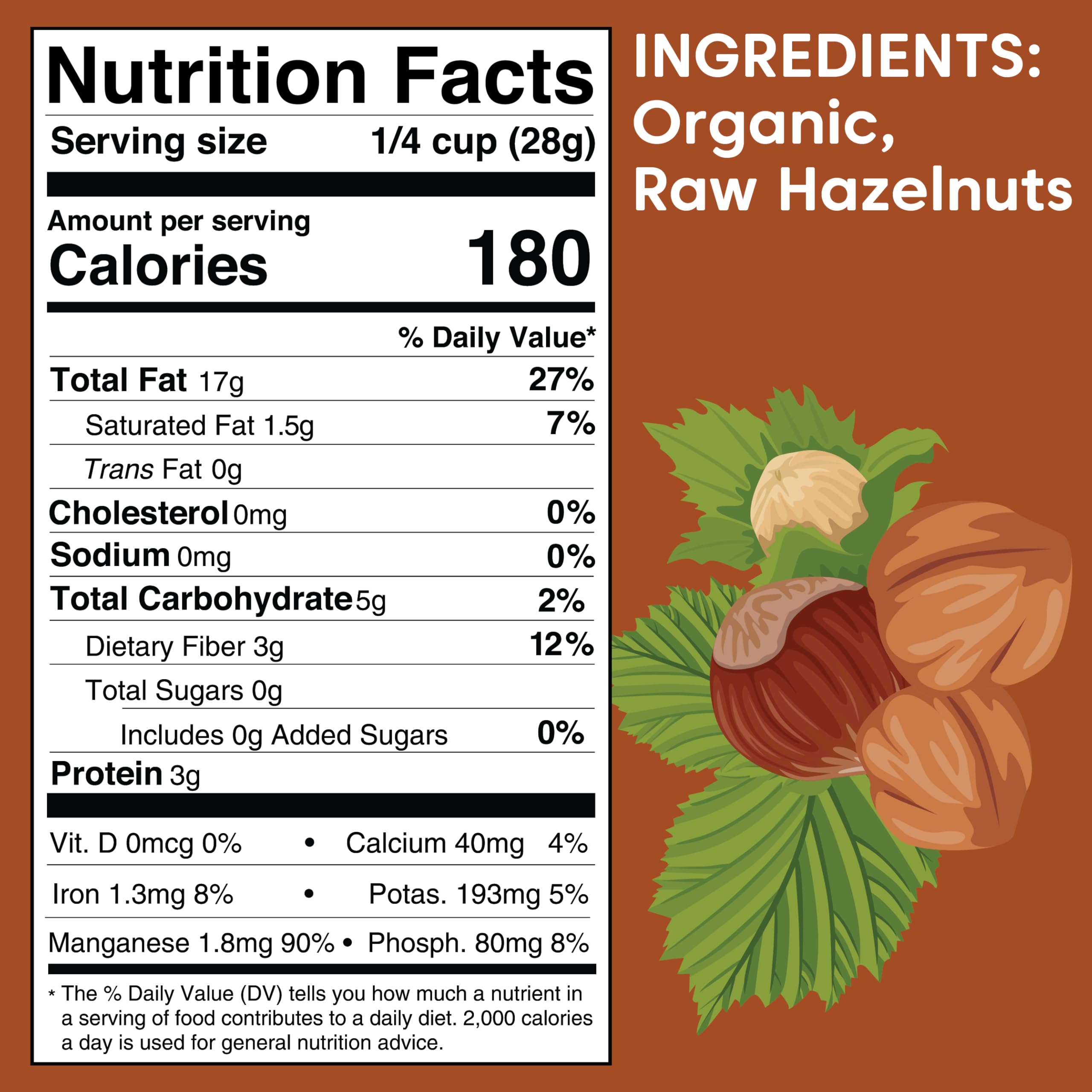 Foto 3 pulgar | Hazelnuts Wilderness Poets Organic Raw 227 Ml - Venta Internacional.