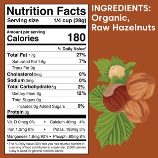 Foto 2 | Hazelnuts Wilderness Poets Organic Raw 227 Ml - Venta Internacional.