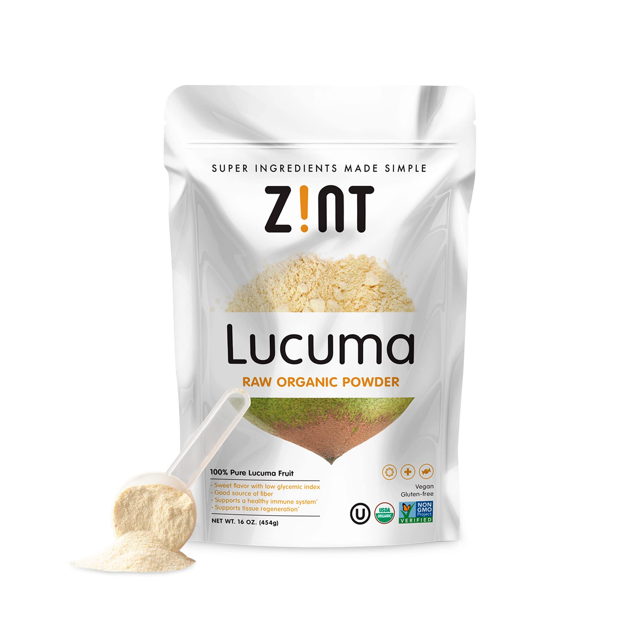 Foto 1 | Lúcuma Orgánica En Polvo Zint Natural Source B1 B2 C 473 Ml - Venta Internacional.