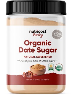 Foto 1 | Azúcar De Dátil Orgánico Nutricost 454 G Orgánico Del Usda Vegano - Venta Internacional.