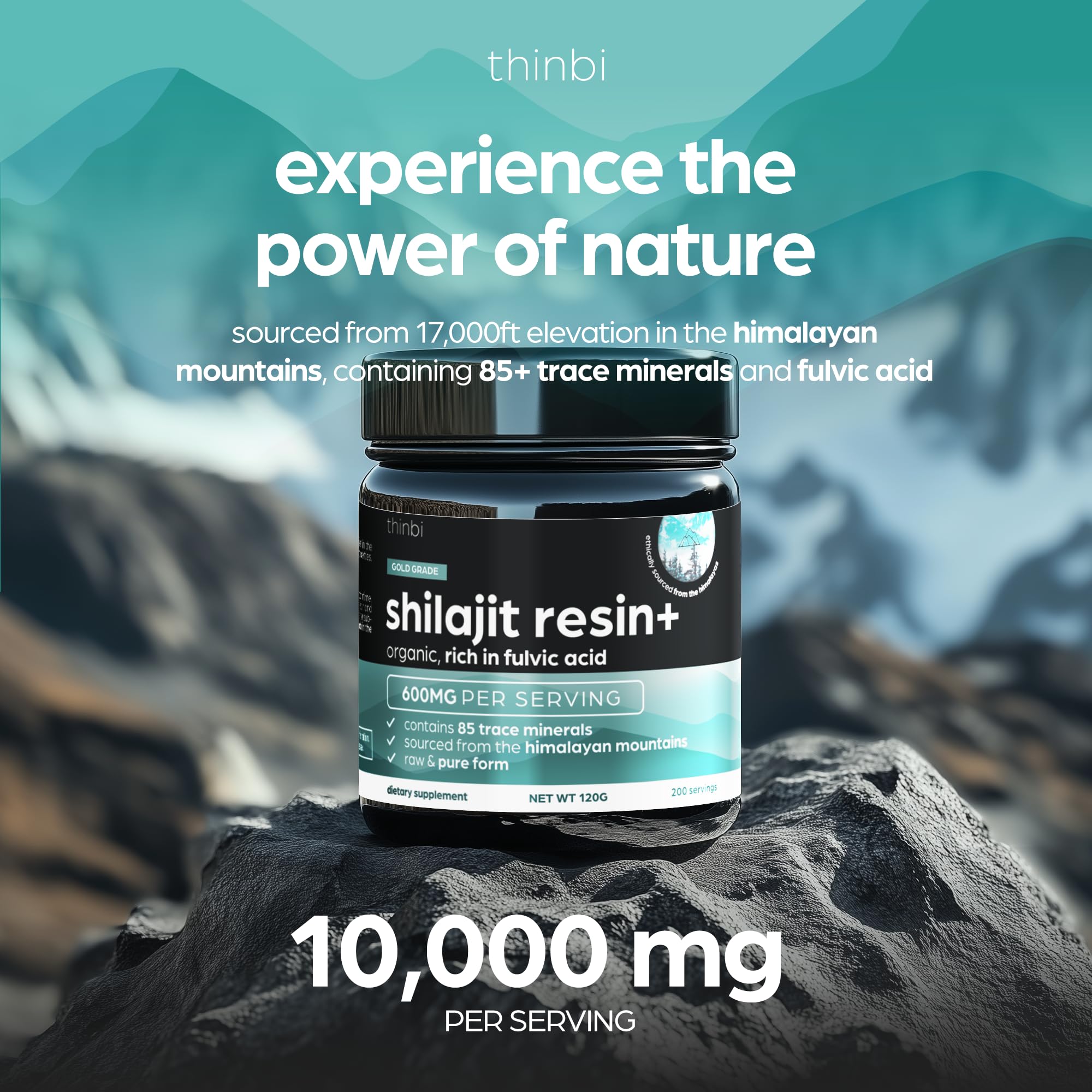Foto 3 pulgar | Resina Shilajit Artnaturals Extra Strength 120 Ml Con Ácido Fúlvico - Venta Internacional.