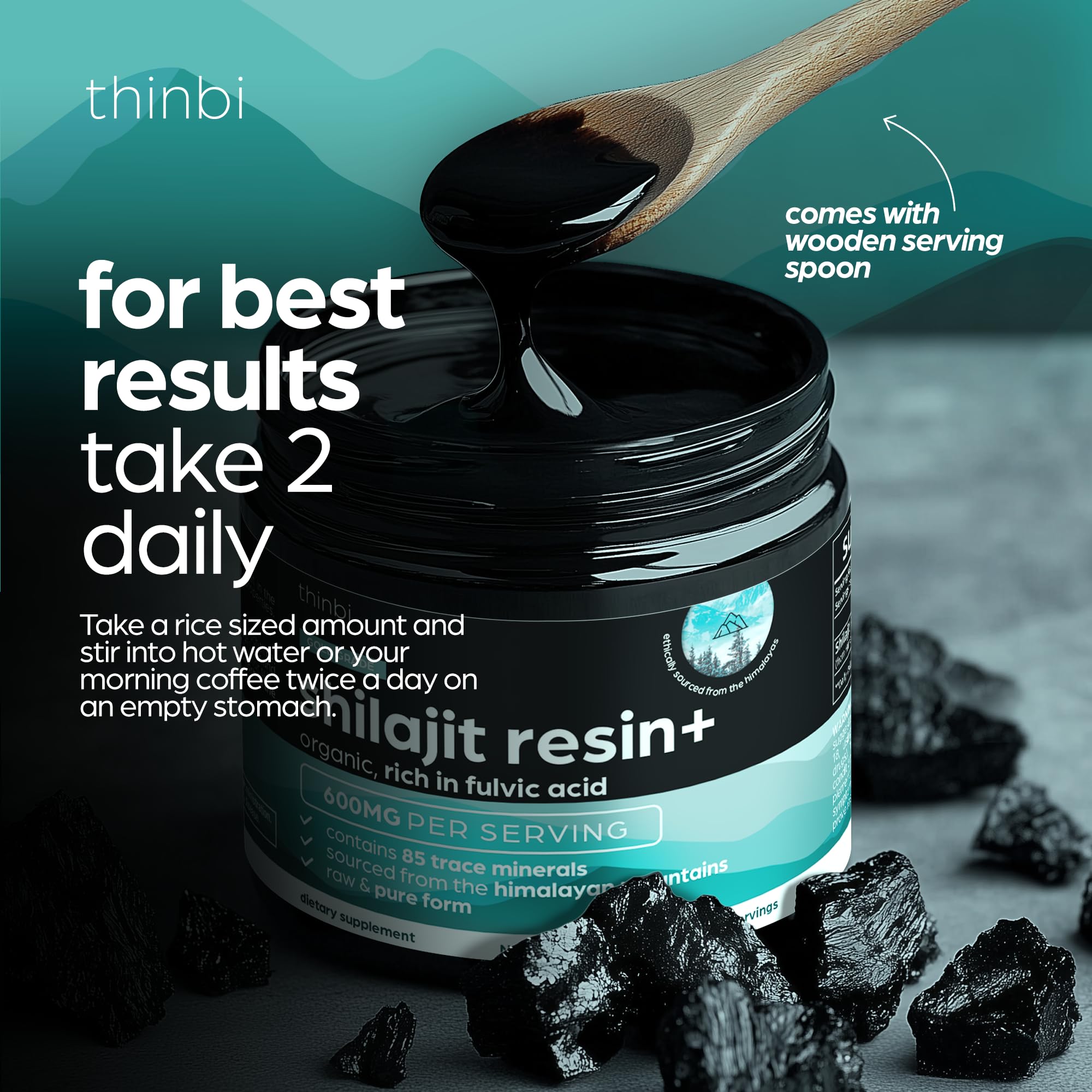 Foto 6 pulgar | Resina Shilajit Artnaturals Extra Strength 120 Ml Con Ácido Fúlvico - Venta Internacional.