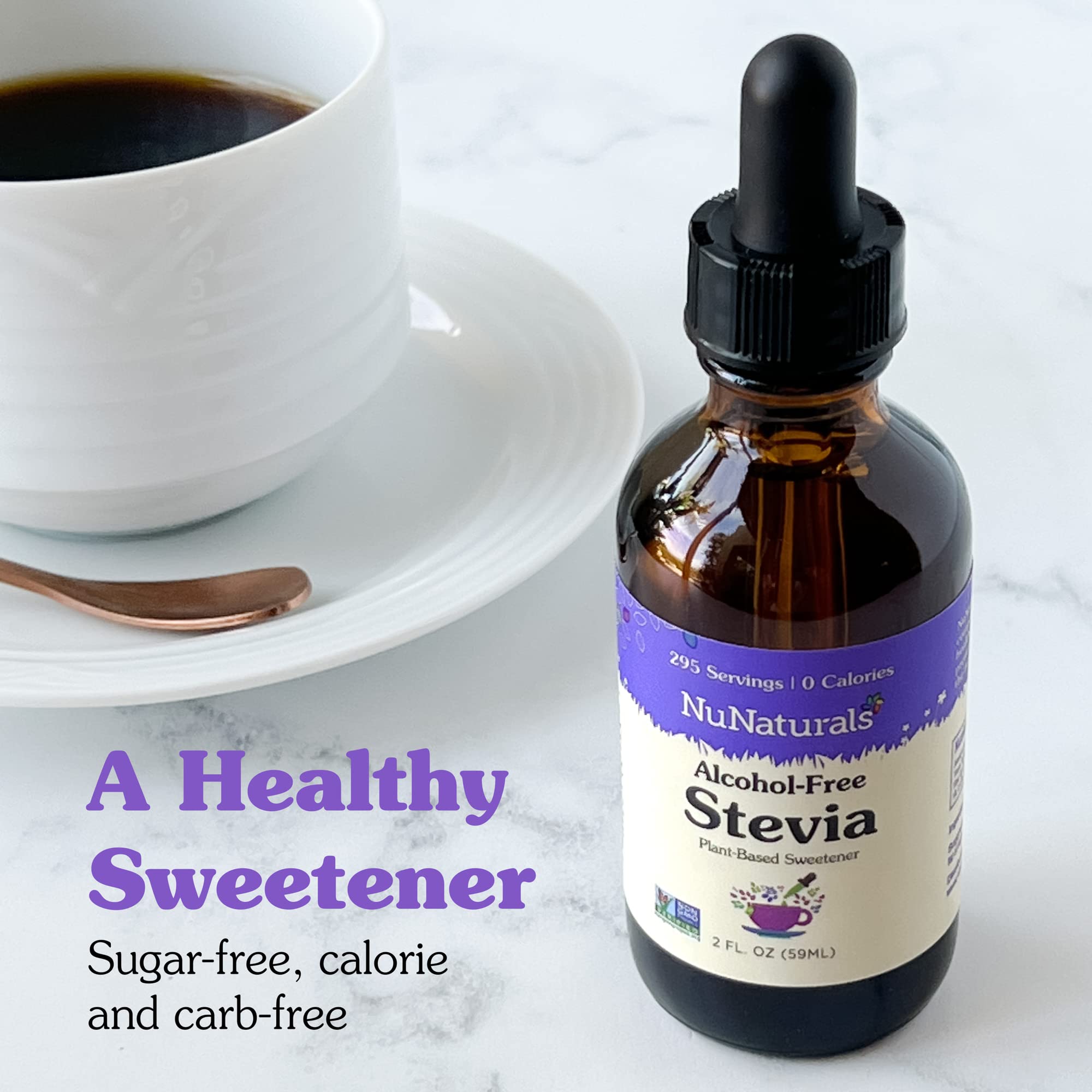 Foto 7 pulgar | Edulcorante Líquido De Stevia Nunaturals  60 Ml  Cero Calorías - Venta Internacional.