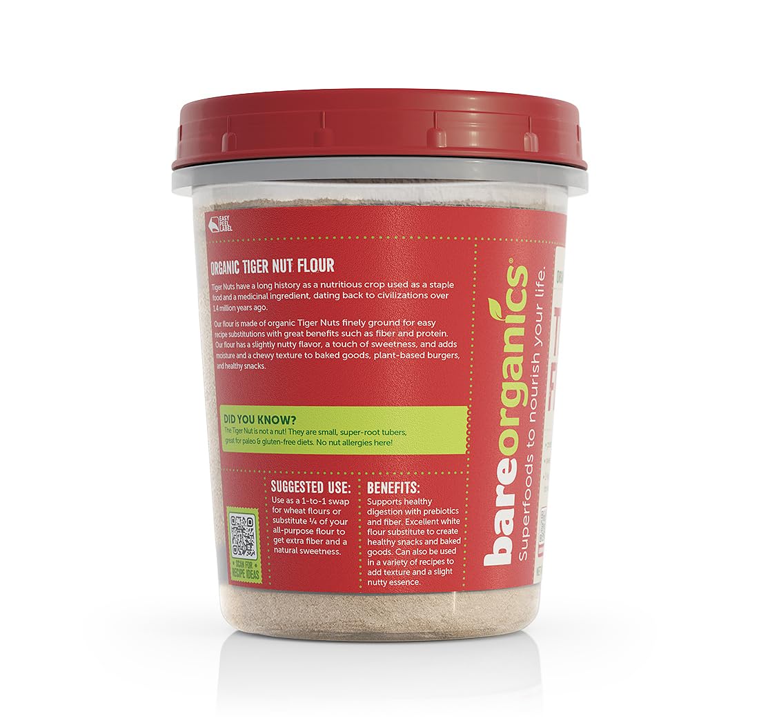 Foto 3 pulgar | Harina Bareorganics Tigre Nut 340 Ml - Venta Internacional.