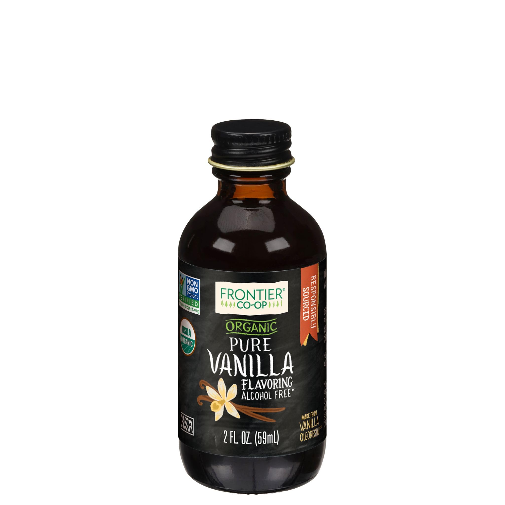 Foto 2 pulgar | Saborizante Frontier Vanilla Organic 60 Ml - Venta Internacional.