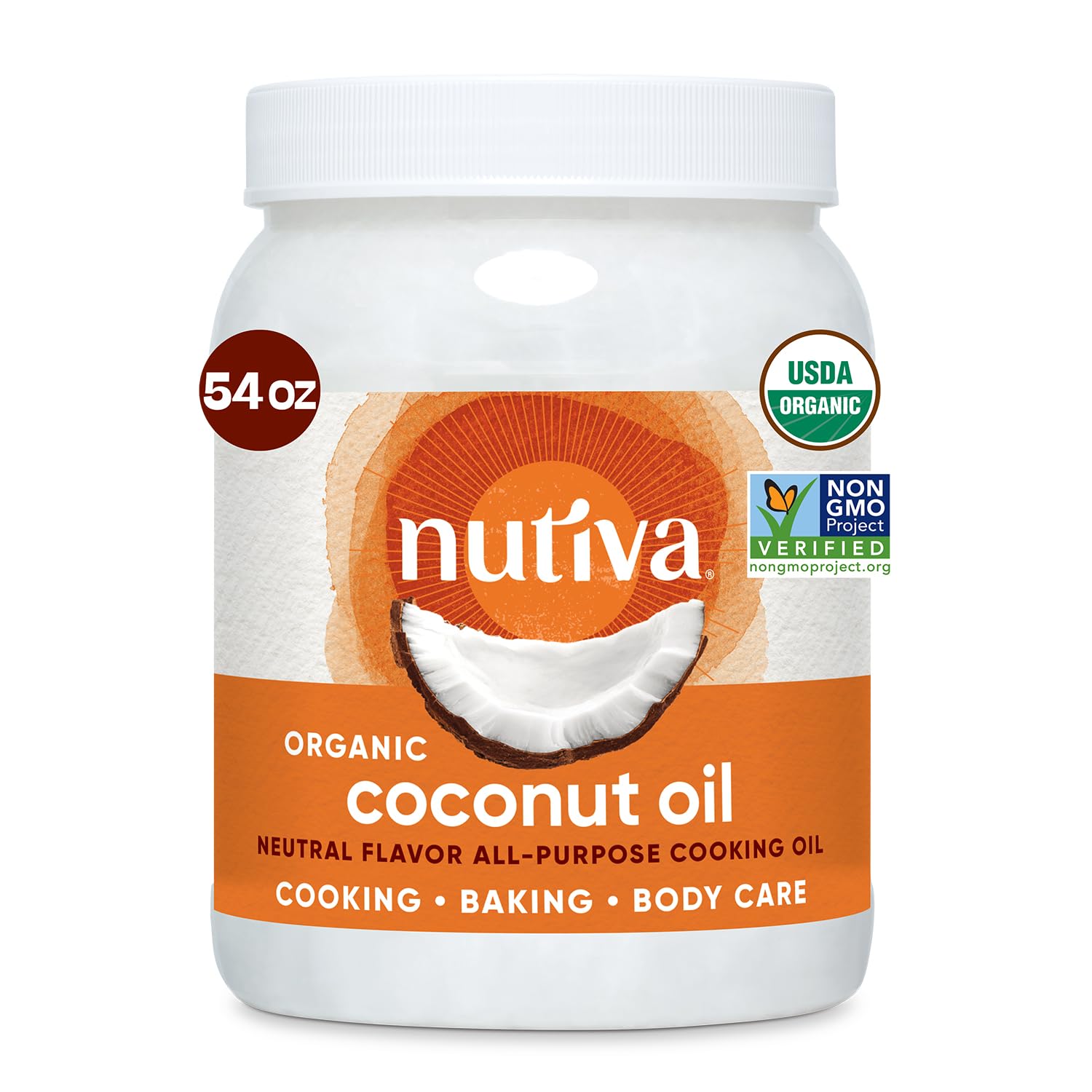 Foto 2 pulgar | Aceite De Coco Nutiva Organic Refinado Al Vapor 1.6 L Para Cocinar - Venta Internacional.