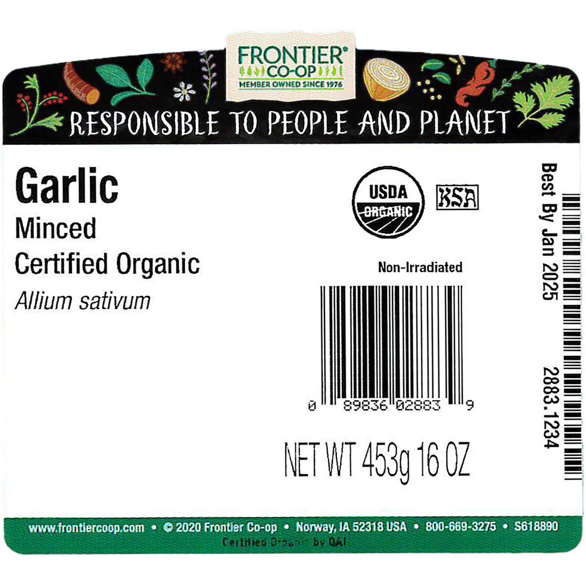 Foto 2 | Ajo Picado Frontier Co-op Organic  100 Ml - Venta Internacional.
