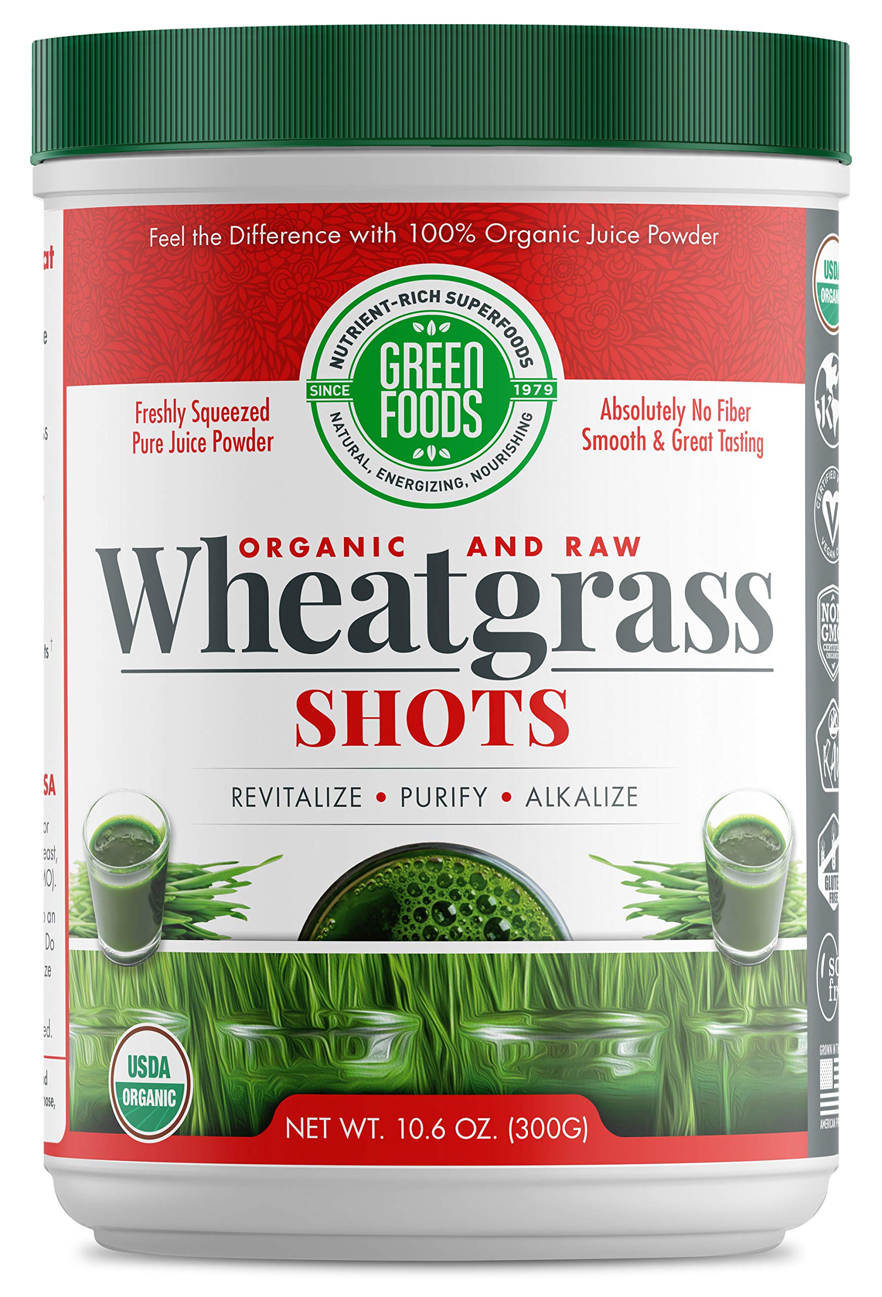 Foto 3 pulgar | Wheat Grass Shots Green Foods Organic  300 Ml  Certificado Kosher - Venta Internacional.