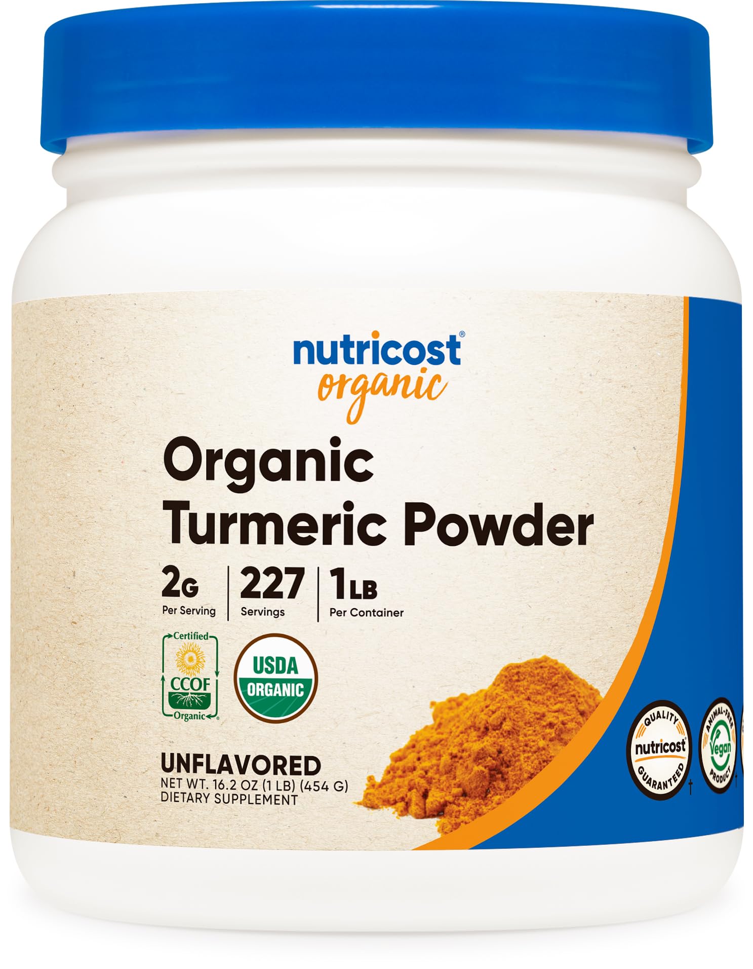 Foto 2 pulgar | Cúrcuma En Polvo Nutricost Organic 454 G (16 Oz) Sin Gluten Del Usda - Venta Internacional.