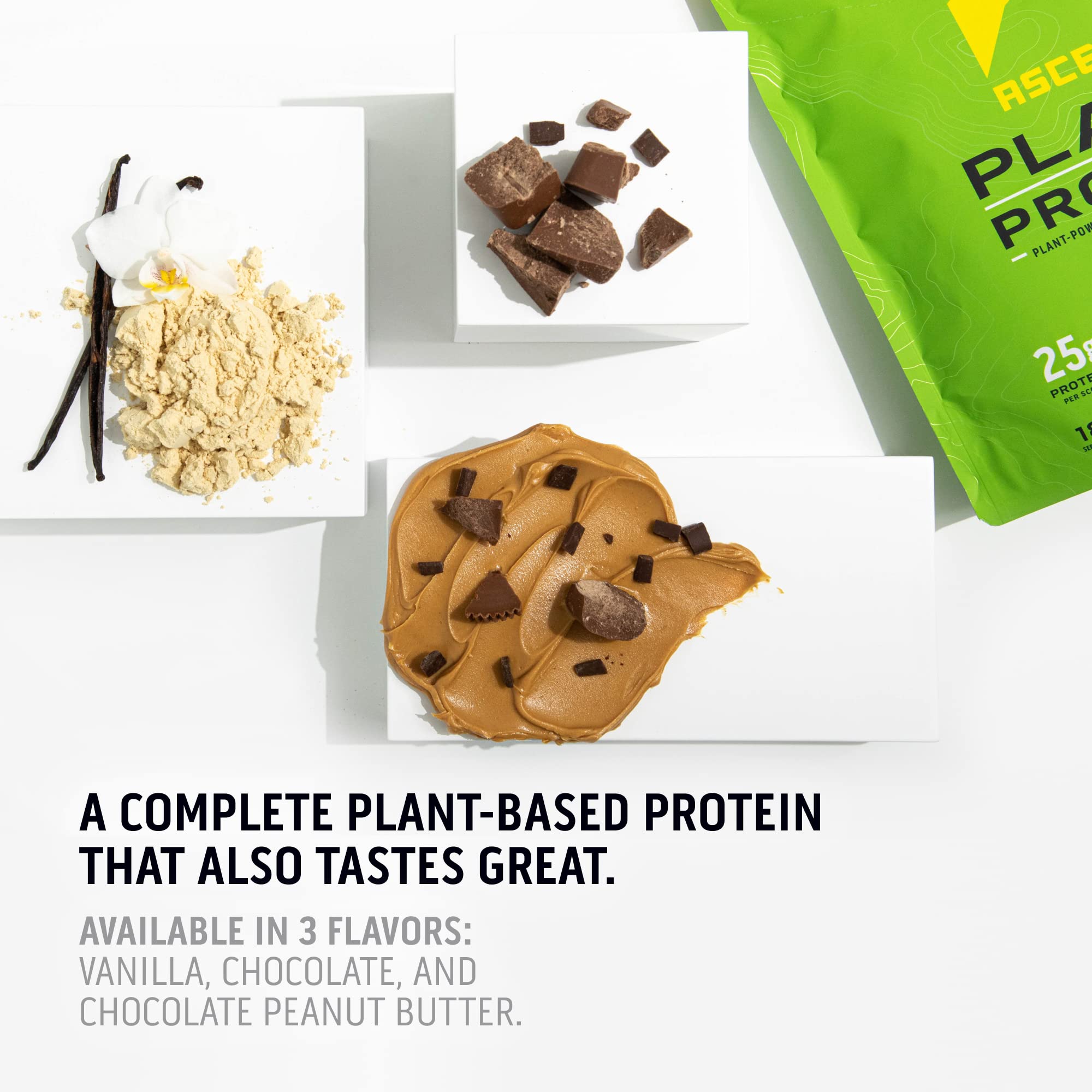 Foto 6 | Proteína En Polvo Ascent  Chocolate A Base De Plantas  18 Porciones - Venta Internacional.
