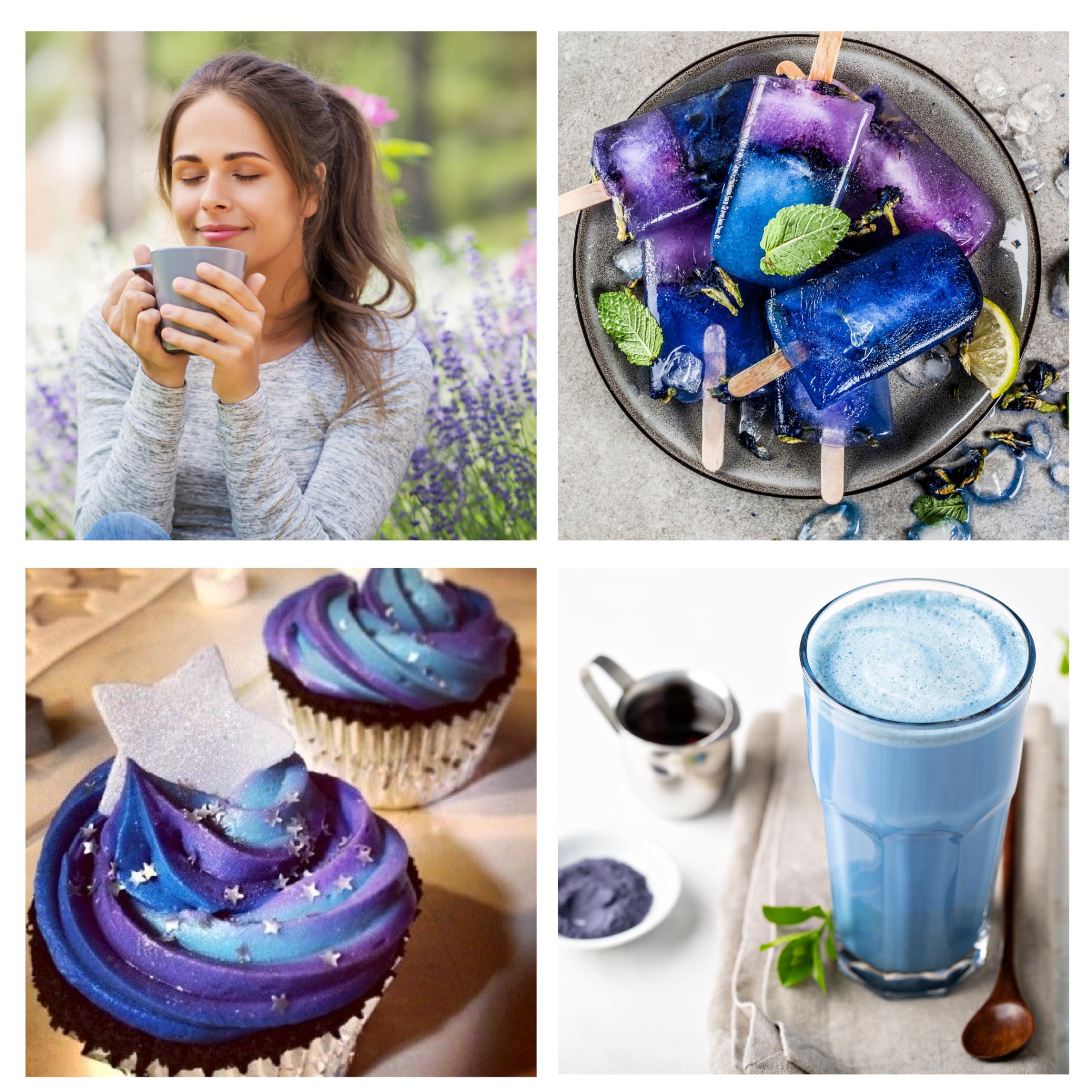 Foto 3 pulgar | Té Matcha Azul En Polvo Wilderness Poets Blue Butterfly Pea - Venta Internacional.